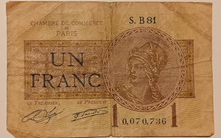 Ranska 1 franc 1922