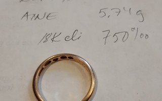 Kultasormus 18K 5,74g