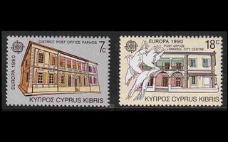 Kypros 748-9 ** Europa postitoimistoja (1990)