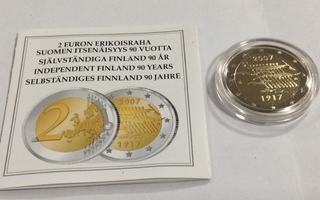 Suomi 2€ 2007 Itsenäisyys 90v. (proof)