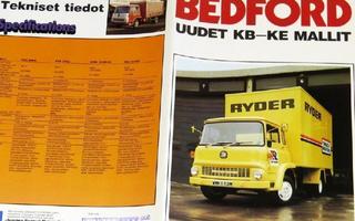 1976 Bedford KB KE kuorma-auto esite - suomalainen