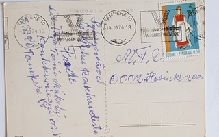 TAMPEREEN VALOVIIKKO 1974 erikoisleima Suomi-postikortti
