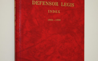Defensor legis : index 1981-1990