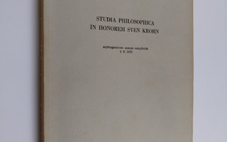 Studia philosophica in honorem Sven Krohn - septuagesimum...
