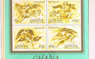 Ghana 1975 - Joulu Christmas ++ blokki