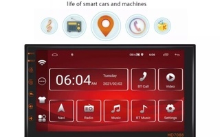 2 Din 7" Android 11 Autosoitin