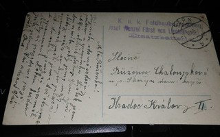 Feldpost WWI leimakortti 1915 PK850/5