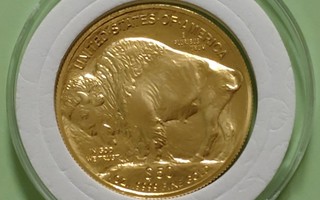 USA Buffalo 1 oz 9999 kulta raha (31,1 g). Paras hinta.