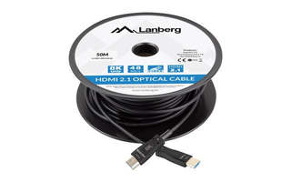 LANBERG HDMI-KAAPELI M/M V2.1 50M 8K OPTICAL AOC