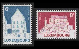 Luxemburg 1058-9 ** Historiallisia rakennuksia (1982)