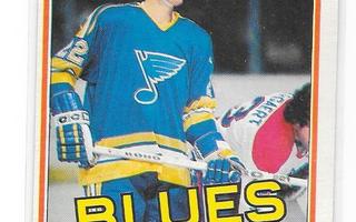 1981-82 OPC #296 Jörgen Pettersson St Louis Blues