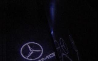 Mercedes-Benz logolliset projektorivalot peiliin