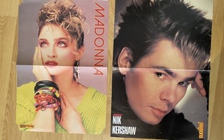 Nik Kershaw ja Madonna julisteet