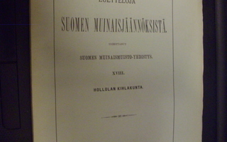 Luetteloja Suomen muinaisjäännöksista XVIII  Hollola