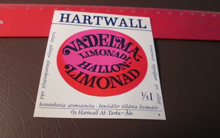 K 2.N.63  Hartwall Vadelma limonadi