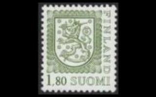 1032IIAy ** Leijonamalli 1,80 mk A-ham, y-pap (1988)