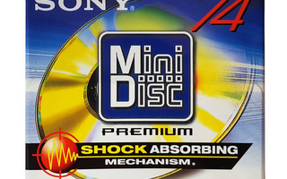 Sony Minidisc Premium 74 uusi muoveissa