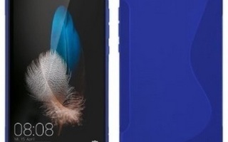 Huawei P8 Lite - Sininen geelikotelo + suojakalvo #20786