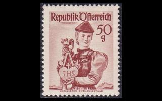 Itävalta 904 ** Kansallispukuja 50 g (1948)
