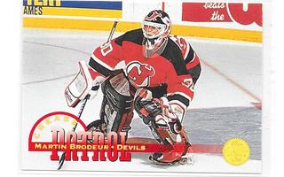 1994-95 LEAF Crease Patrol #9 Martin Brodeur New Jersey MV