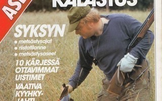 Metsästys ja Kalastus n:o 8 1989 50 sivua asetietoa.