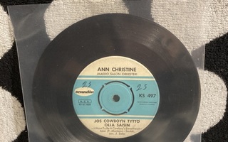 Ann Christine – Jos Cowboyn Tyttö Olla Saisin / Tämän 7"