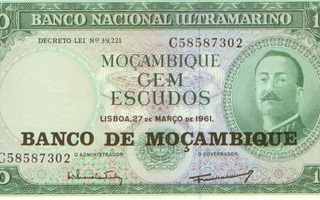 Mocambiq 100 escudoa 1961