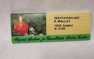 joulutervehdys tulitikut Mallat Hartola (3)