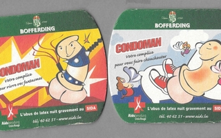 Lasinalunen Condoman Bofferding 2 kpl