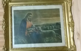 Iso Jeesus ja lampaat taulu