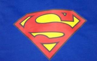 Teräsmies Superman S logo t-paita L, sininen