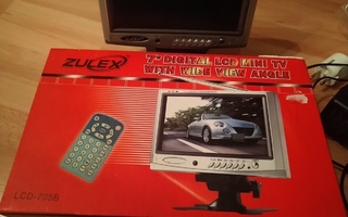 ZULEX 7" LCD TV/näyttö. 230VDC/12VDC