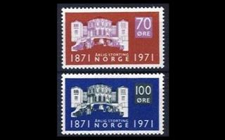 Norja 621-2 ** Parlamentti 100v (1971)