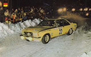 Ralli.  Opel Comodore, Rallye Montecarlo .    b67
