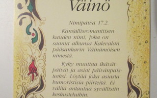 KULKEMATON VÄINÖ NIMIPÄIVÄKORTTI 17.2.