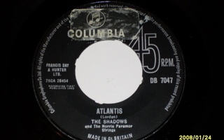 7" SHADOWS - Atlantis - single 1963 rockabilly VG++