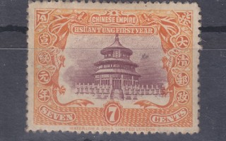 Kiina  1909 Mi 81 liimakkeellisena.
