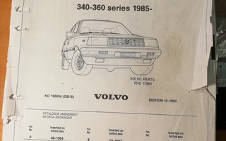 Volvo 340 - 360 varaosakikirja 1985-