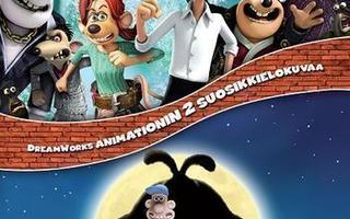 Virran Viemää + Wallace & Gromit - Kanin Kirous  (2 DVD)