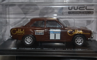 Ralli-auto Ford Escort RS 1600 Timo Mäkinen RAC 1974 1/24