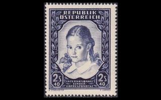 Itävalta 976 ** Kansainvälinen nuorten kirjeenvaihto (1952