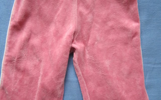 UPEAT VELUURISET BOOTCUT-HOUSUT väri vanha roosa koko 74