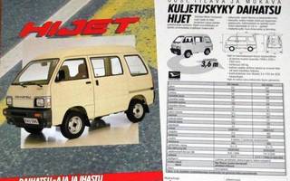 1987 Daihatsu Hijet paku esite - KUIN UUSI - suomalainen