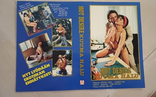 Kuuma halu - hot desire VHS kansipaperi / kansilehti