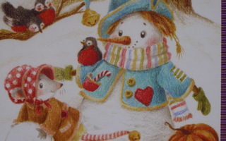 Martha May hiiri rakentanut lumiukon