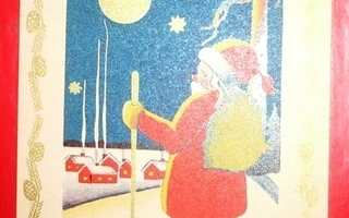 Joulupukin silmien edessä jouluinen yöhiljaisuus 1940  (K15)