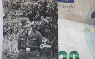 VANHA Valokuva Natsi Saksa Sotilas Kiva Uniformu Merkit 1936