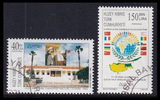 Turkki Kypros 473-4 o Europa kansalliset juhlat (1998)