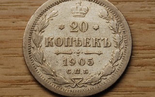 Hopea, 20 kopeekkaa 1905