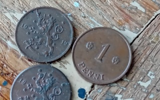 1 penni 1919 ja 1924